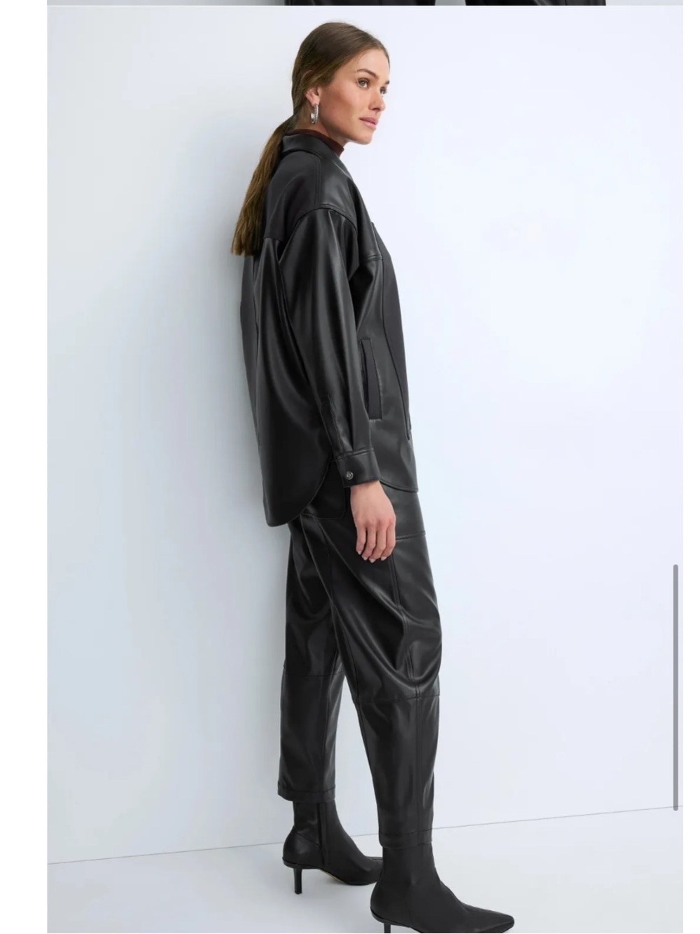 3.1 Phillip Lim Mixed Media Shirt Jacket, Size: S - Picture 4 of 15